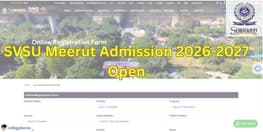 SVSU Meerut Admission 2026 Open Apply Here